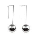 EARRINGS S/S 12mm LONG LEG DRP