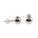 EARRINGS S/S 8mm BALL STUDS