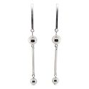 EARRINGS S/S BAR & BALL STD DR