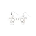 EARRINGS S/S CUTOUT TURTLE