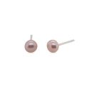 EARRINGS S/S F/W PEARL PK  5mm