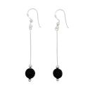 EARRINGS S/S & LAVA 8mm BALL