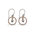 EARRINGS S/S RGP BALL & CIRCLE