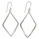 EARRINGS S/S TRIANGLE DROP