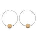 HOOPS S/S & YGP BALL DIA CUT