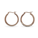 EARRINGS S/S MED RND HOOP RGP