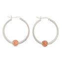 EARRINGS S/S/RGP HOOP & BALL