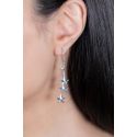 EARRINGS S/S 3 STAR DROPS