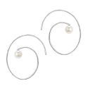 HOOPS S/S SPIRAL & PEARL