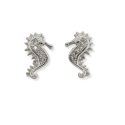 STUDS S/S & CZ SEAHORSE