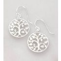 EARRINGS S/S ROUND TREE