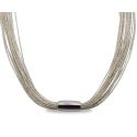 NECKLACE SILVER FASHION 50cm