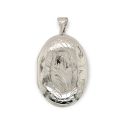 LOCKET S/S OVAL ENGRAVED