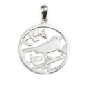 PENDANT S/S BIRD IN TREE LRG