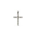 PENDANT S/S CROSS F/W PEARLS