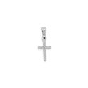 PENDANT S/S & CZ SET CROSS