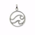 PENDANT S/S DBL SURF WAVE