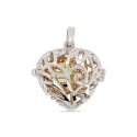 PENDANT S/S HEART CHIME BALL