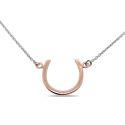 PENDANT S/S HORSE SHOE 2 TONE