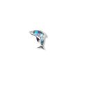 PENDANT S/S & PAUA DOLPHIN