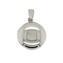 PENDANT S/S ROUND PLAIN LOCKET