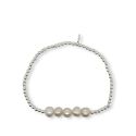 BRACELET S/S 5 X F/W PEARLS