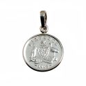 SIXPENCE COIN PENDANT