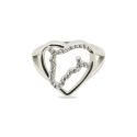 RING S/S & CZ HORSE IN HEART