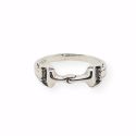 RING S/S DBL HORSE BIT BAND -8