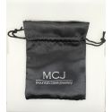 MCJ BLACK SATIN POUCHES