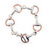 BRACELET S/S & RGP HORSE BIT