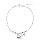 BRACELET S/S SHELL CHARMS