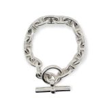 FANCY ANCHOR LINK T BAR BRACEL