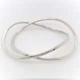 BANGLE S/S 3MM SOLID H/MADE