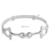 BANGLE S/S CLIP SNAFFLE BIT