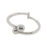 BANGLE S/S DBL BALL HINGED