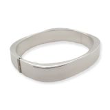 BANGLE S/S HINGED 15mm WIDE TV