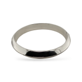 BANGLE S/S HINGED ROUND POINT