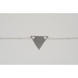 NECKLACE S/S TRIANGLE & CHAIN