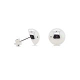 EARRING S/S 10mm HALF BALL STD