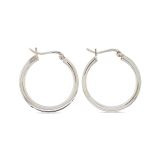 EARRING S/S MED RND HOOP