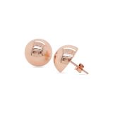 EARRINGS S/S 14mm 1/2 BALL RGP