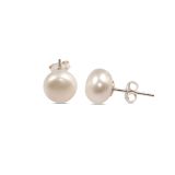 EARRINGS S/S 9mm PEARL STUDS