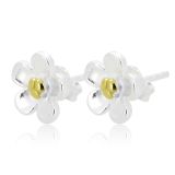 EARRINGS S/S DAISY STUD Y/GP