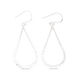 EARRINGS S/S HAMM OVAL DROP