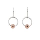 EARRINGS S/S & RGP SML CIRCLE