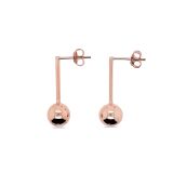 EARRINGS S/S & RGP STUD BALL