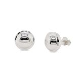 EARRINGS S/S ROUND DOME STUDS