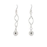 EARRINGS S/S TWIST & BALL