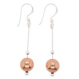 EARRINGS S/S 10mm BAL  BAR RGP